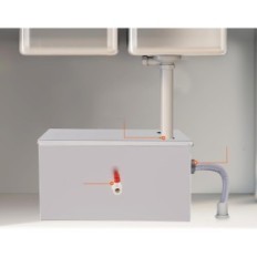 Yuchengtech 22L 40x24x23 cm fett separator for kommersiell bruk