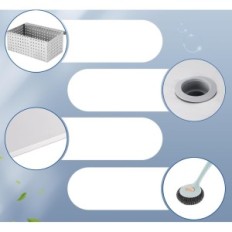 Yuchengtech 22L 40x24x23 cm Separador de grasa para uso comercial