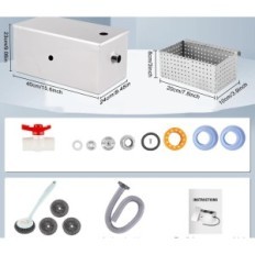 Yuchengtech 22L 40x24x23 cm Fat Separator kaubanduslikuks kasutamiseks