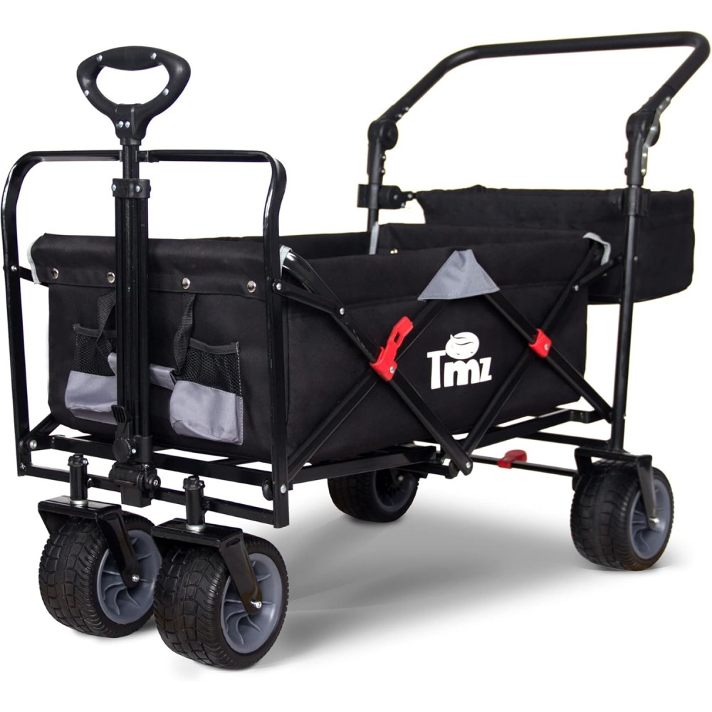 Brukt Foldable Garden Trolley TMZ All Terrain Verktøy Varig transport Trolley for Hage og strand