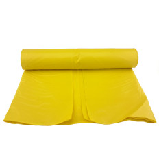 Sacs poubelles épais 50 microns, résistants, rouleau de 25 pièces - jaunes 120L.