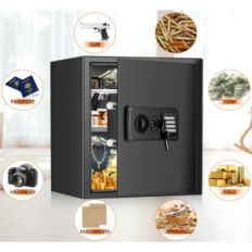 Bojāts ugunsizturīgs drošs ar ugunsdrošu kabatu dokumentiem