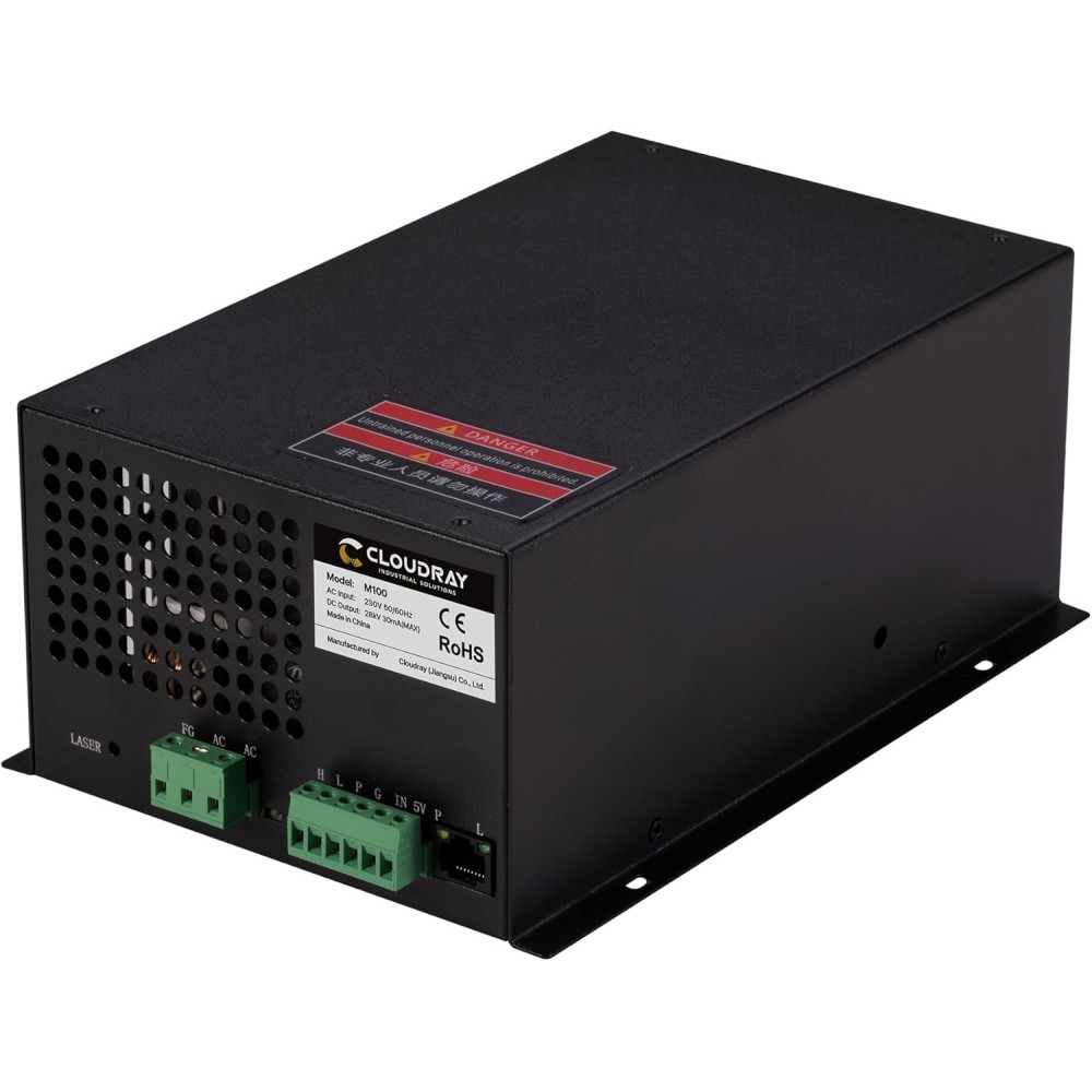 JAVÍTOTT Cloudray lézertápegység M100 100W CO2 precíziós gravírozáshoz