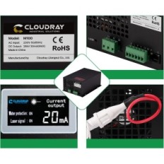 CLOUDRAY ENDOMMAGÉ M100 100W Alimentation laser pour la gravure de précision de CO2