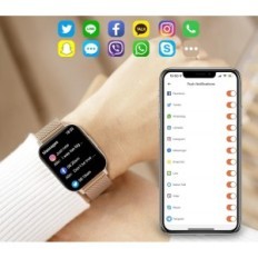 Smart watch for women with ringtones monitoring activity