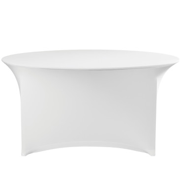 Apaļš galdauts, nepiespiežot Wed. 180cm Džērsija balts - Hendi 814451