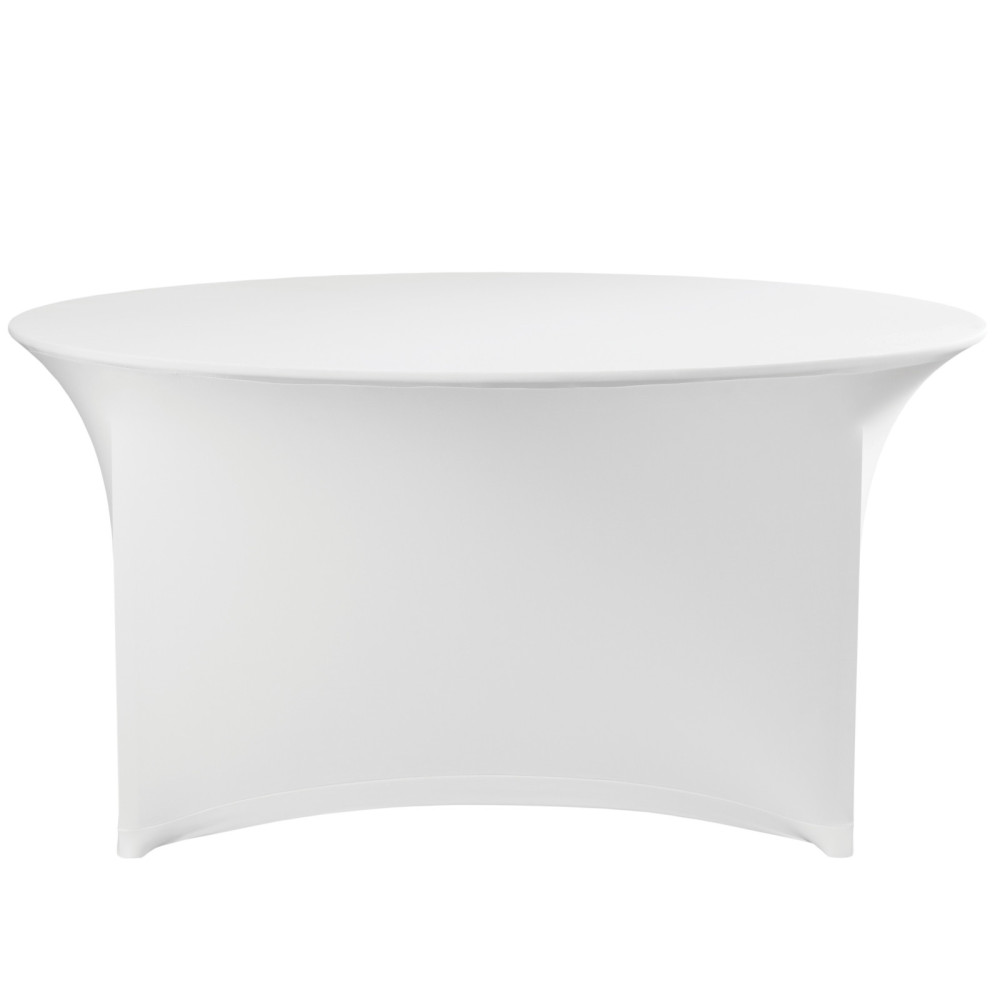 Rond tafelkleed zonder op wo te drukken. 180cm jersey white - Hendi 814451 Rond tafelkleed zonder op wo te drukken. 180cm jersey white - Hendi 814451