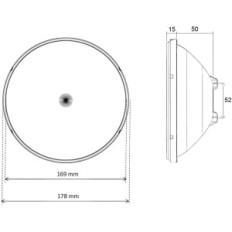 LED spuldze Seamaid 502815 par56 baseiniem 60 balts LED 13 W