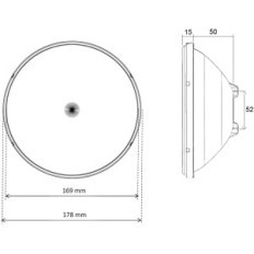 LED spuldze Seamaid 502815 par56 baseiniem 60 balts LED 13 W