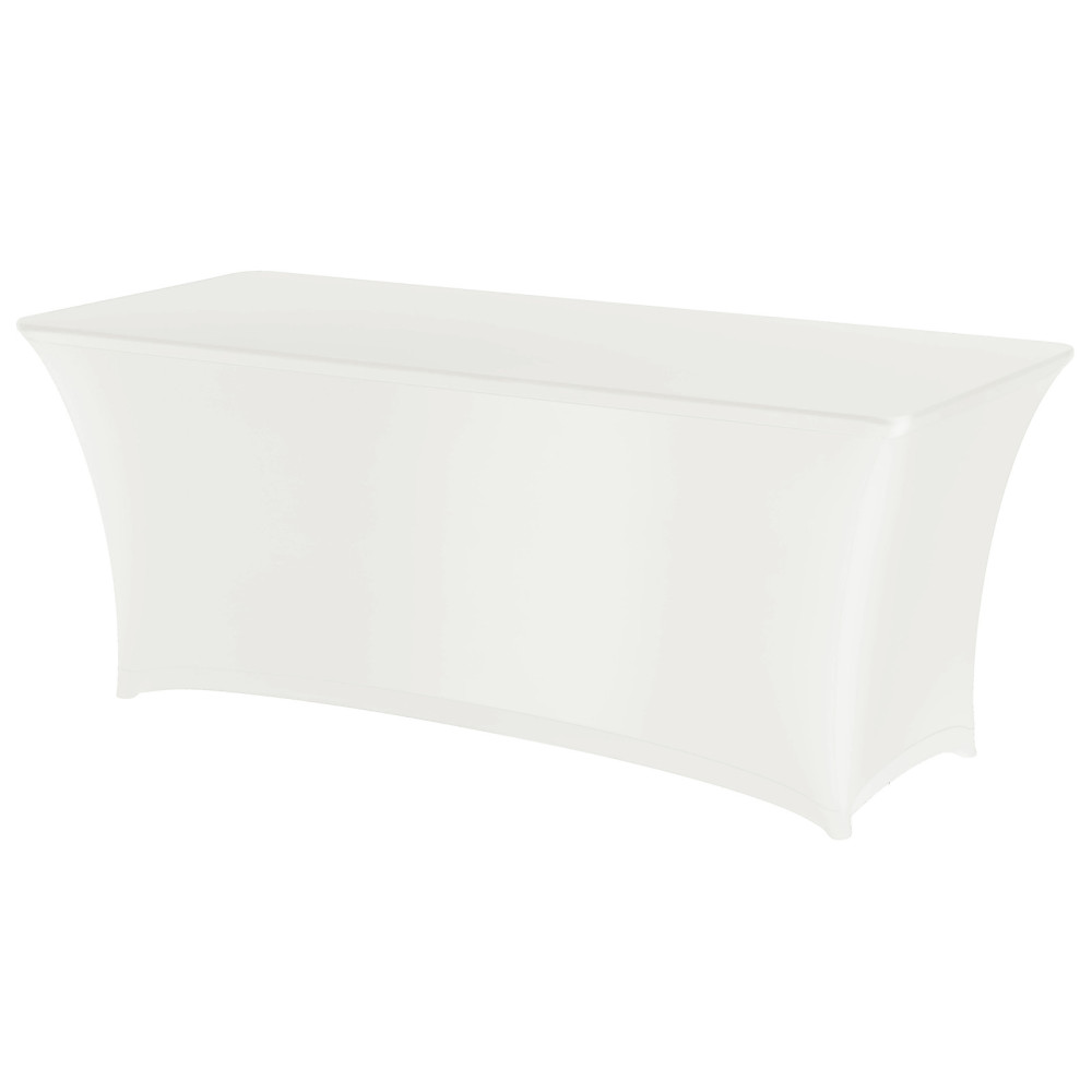 Ορθογώνιο τραπεζομάντιλο 403x760cm Jersey ύφασμα λευκό - Hendi 814420