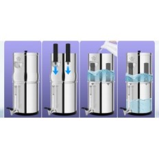 Sistema de filtración de agua WEEPOW VENUS AISI 304 5.6 L con 2 cartuchos