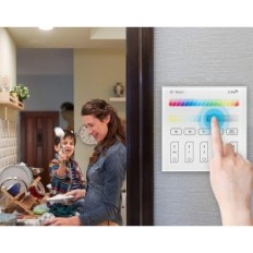 Smart LED 9W 4 "WIFI + BT 10 PCS. Panneau tactile de moyeu intelligent