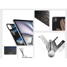 Ninmin tipkovnica Nimina iPad Air / Pro 11 "osvetljena, s touchpad azerty