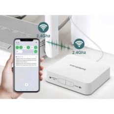 Sensor de fumaça do Safeliveo GW01 com estação de base Set 6 + 1 detectores de fumaça sem fio com um painel de controle