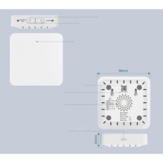 Safeliveo GW01 smoke sensor with base station Set 6 + 1 Wireless smoke detectors with a control panel