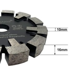 Diamant Shield Gvhakg, 120x16x2222,2mm Ausstellung zum Schneiden von Beton und Ziegeln