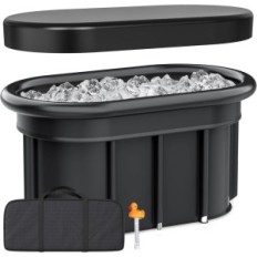 Bagno da ghiaccio pieghevole usato 115 cm con termometro per la terapia fredda