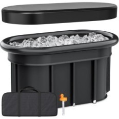 Bain de glace pliable d'occasion 115cm avec un thermomètre pour la thérapie à froid