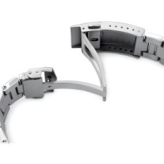 Miltat Retro Razor Strap 22mm για Seiko SRP777 Silver V-Buckle L