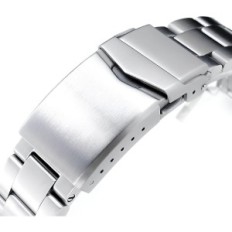 Miltat Retro Razor Strap 22mm For Seiko SRP777 Silver V-spenne L