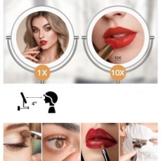 Mirror LED Gospire 9 "Wall 1x / 10x 3 Colors Adjusting Brightness