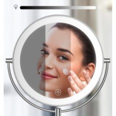 Mirror LED Gosperi 9 "seinä 1x / 10x 3 väriä kirkkauden säätäminen