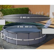Couverture du bassin Planenfux PP02-BL 400cm Taille: 460 cm Exposition