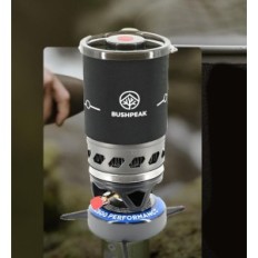 Bushpeak InstantBoil 900ml gas cooker with a Piezo Piezie Piskowiec