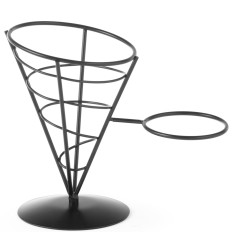 Stand for serving French fries and snacks with a handle on the sauce - Hendi 630914