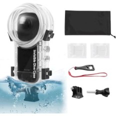 Habitação impermeável INX4-022 para Insta360 x4 invisível para 50m exposição