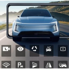 Kamera samochodowa lusterkowa 2.5K przód tył 11 cali IP68 64GB