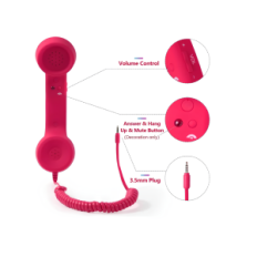 Headset ve formě Resteq headset pro růžový smartphone