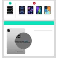 Použitý ESR Ascend 6B017 klávesnice pro iPad Pro 13 2024 s touchpadem