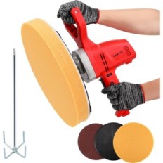 Nouvelle machine pour les murs de plâtrage et de lissage avec éponge et papier