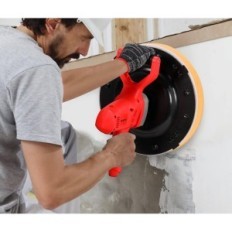 Newter Machine for plastering and smoothing walls with sponge and paper