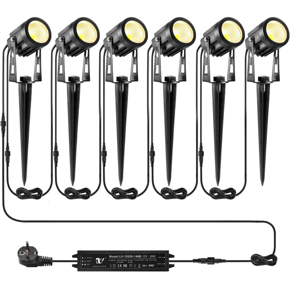 Hage lampe b rett på spydet med en kabel for ekstern bruk F-klasse