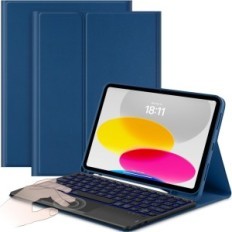 Keitä näppäimistö iPad 10 10,9 tuumaa 2022 sinisellä kosketuslevyllä