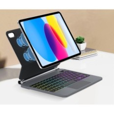 Billentyűzet SENGBIRCH esetében iPad 10 10,9 inch QWERTZ megvilágított fekete