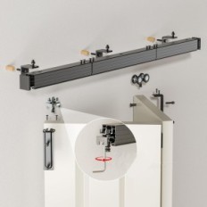 Dviejų lapų durų furnitūros rinkinys Bonikluba P33SZB-F 102 cm