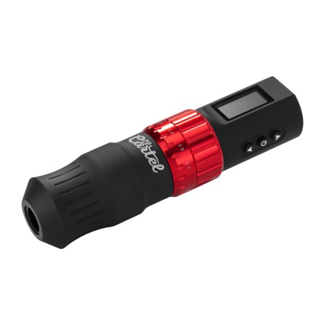 EL CARTEL TATTOO MACHINE VISPA ROOD/ZWART — zijaanzicht
