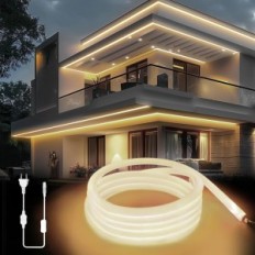 LED neon 20m tape ksibnw EU-D331 230V IP65 hvit nøytral strømforsyning