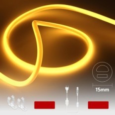 LED neoon 20m lint Ksibnw EU-D331 230V IP65 Valge neutraalne toiteallikas