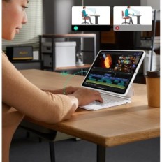 Případ s klávesnicí pro iPad Pro 13 (2024) ESR 6В023 360 bílý qwertz