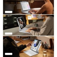 Caso con tastiera per iPad Pro 13 (2024) ESR 6в023 360 Bianco Qwertz