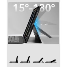 Käytetyt ESR-näppäimistökotelo, Qwertz, Ipad Pro 13 tuumaa (M4) 2024 Musta