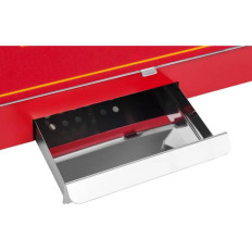 Professionell kraftfull popcornmaskin 230V 1,6kW röd