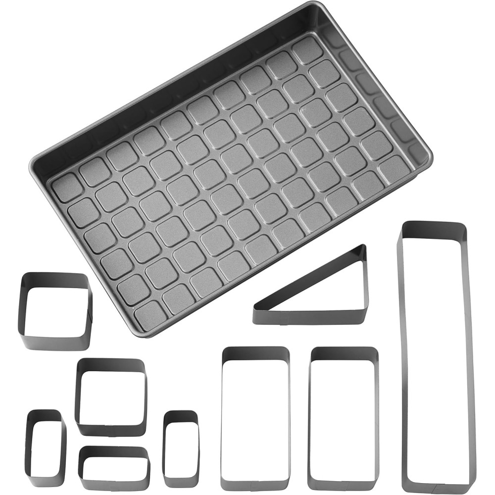 Wilton Steel Dough Molds med bogstaver og tal. Sæt af 10 stykker