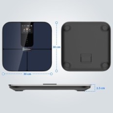 Badrumskala Bluetooth med TFT Heappegeep CF588 25 Blue