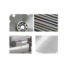 300 × 25,4 mm metāla vairogs ar saķepinātiem karbīda zobiem, 22 cauruļu griešanas zobi, piederumi un profili