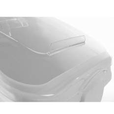 Chariot de conteneur gastronomique sur roues pour produits alimentaires en vrac, capacité 98L.